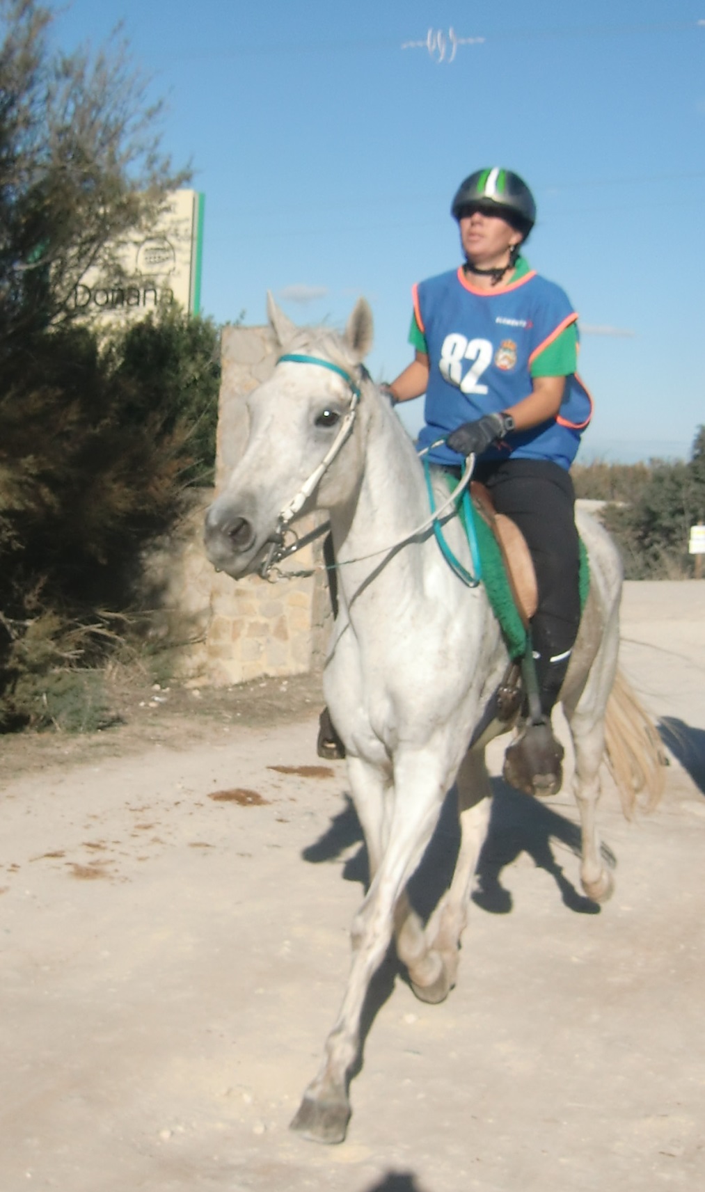 Rocio de la Puerta, ganadora del CETO* y su yegua como Mejor Condición.