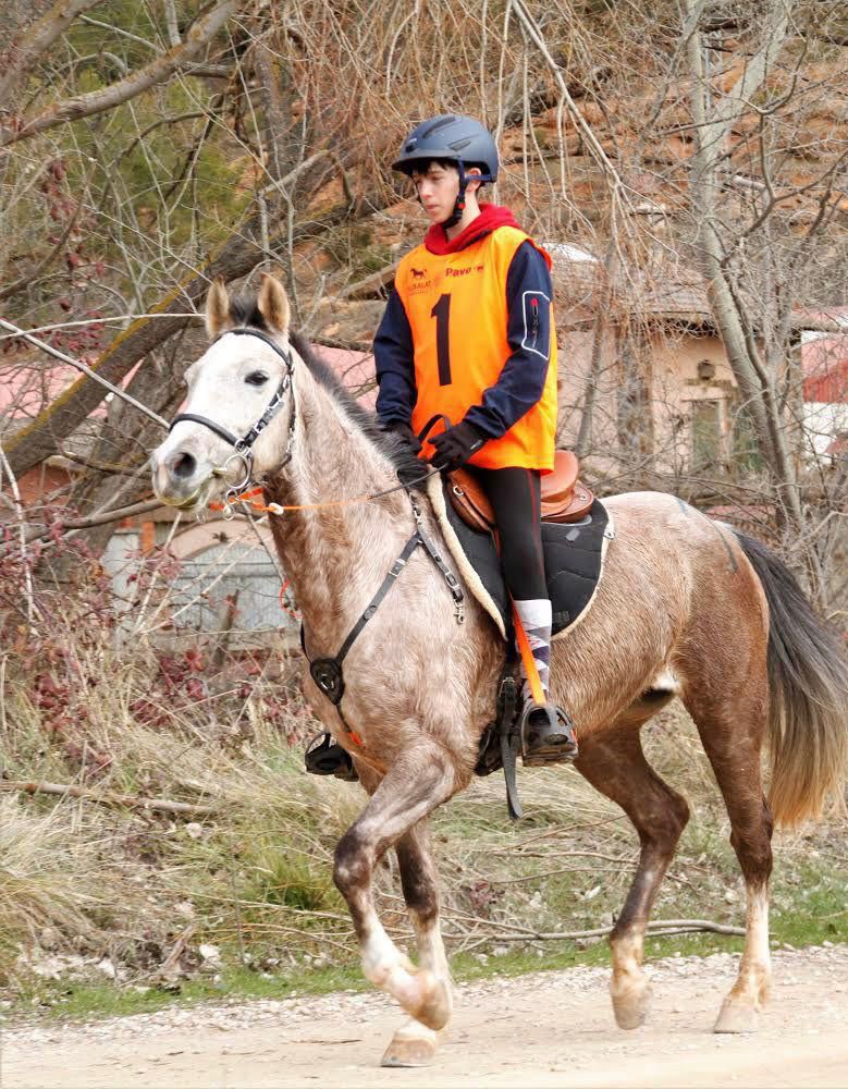 Manuel Ferrer MIralle, ganador del CEIYJ* de 100 Km. y su caballo ganador del la Mejor Condición.