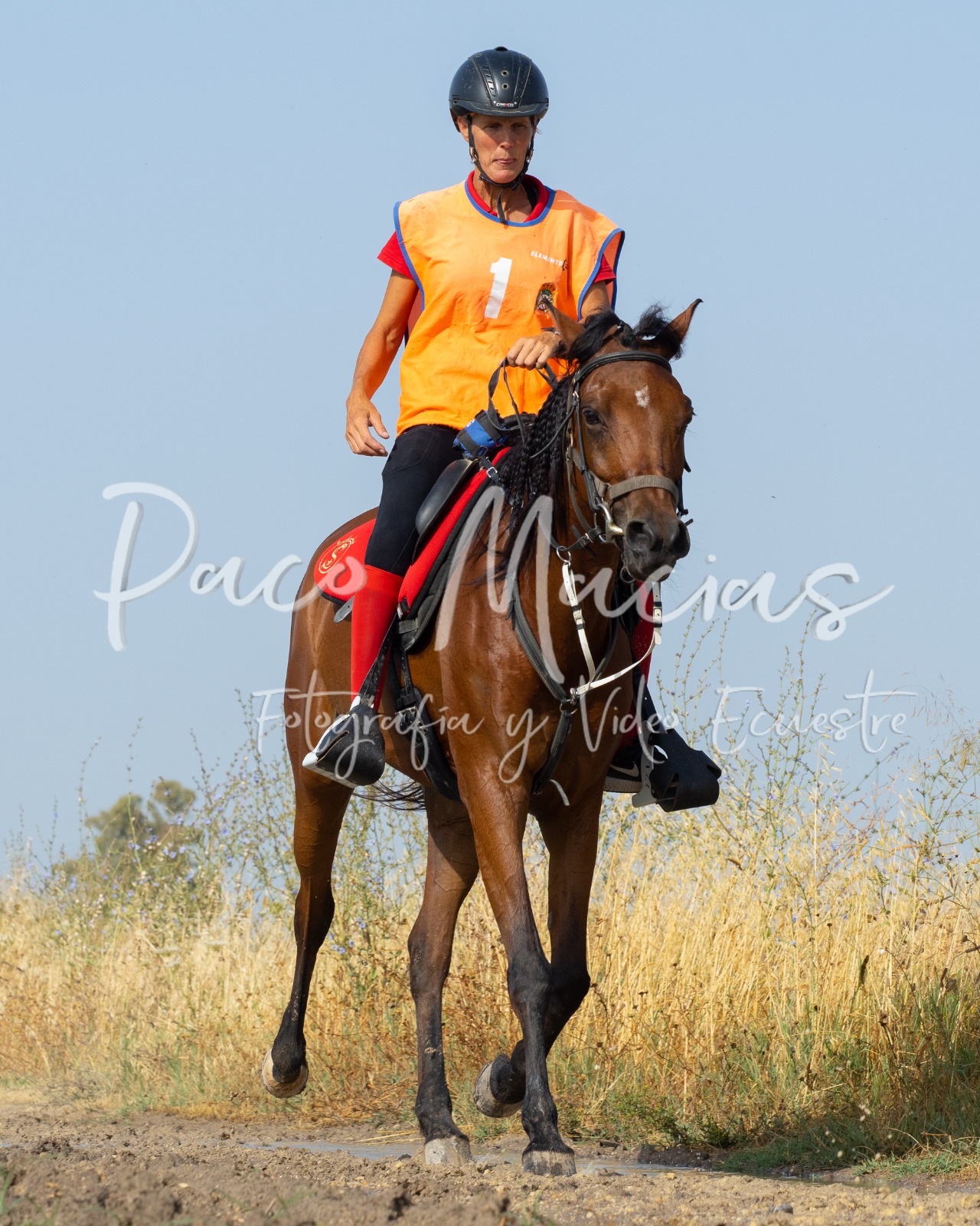 Caroline Mª Grahm, ganadora del CET* y su caballo con la Mejor Condición (foto de Paco Macias).