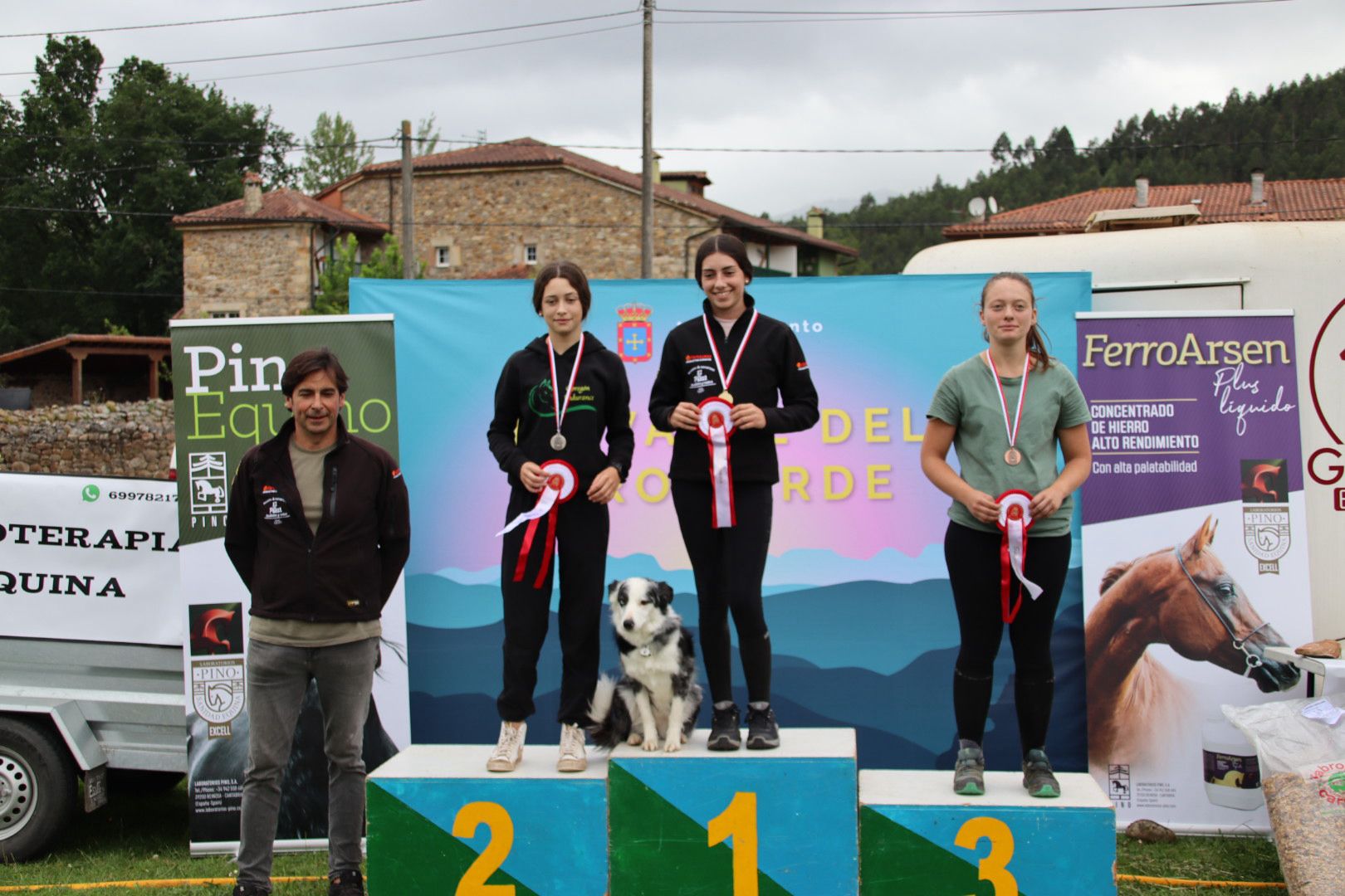 Podio del Campeonato Absoluto de Cantabria.