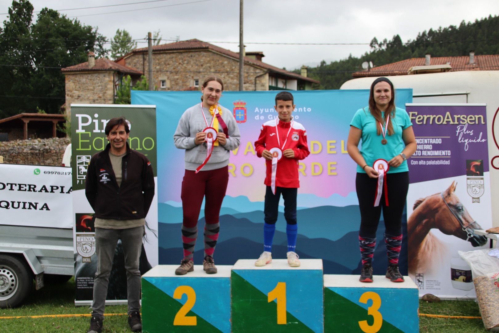 Podio del CEA-Promoción de 40 Km. Campeonato de Cantabria.