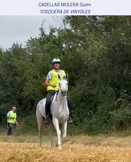 Guim CasellasmMolera, ganador del CEIYJ* de 100 Km. (foto de EOL).