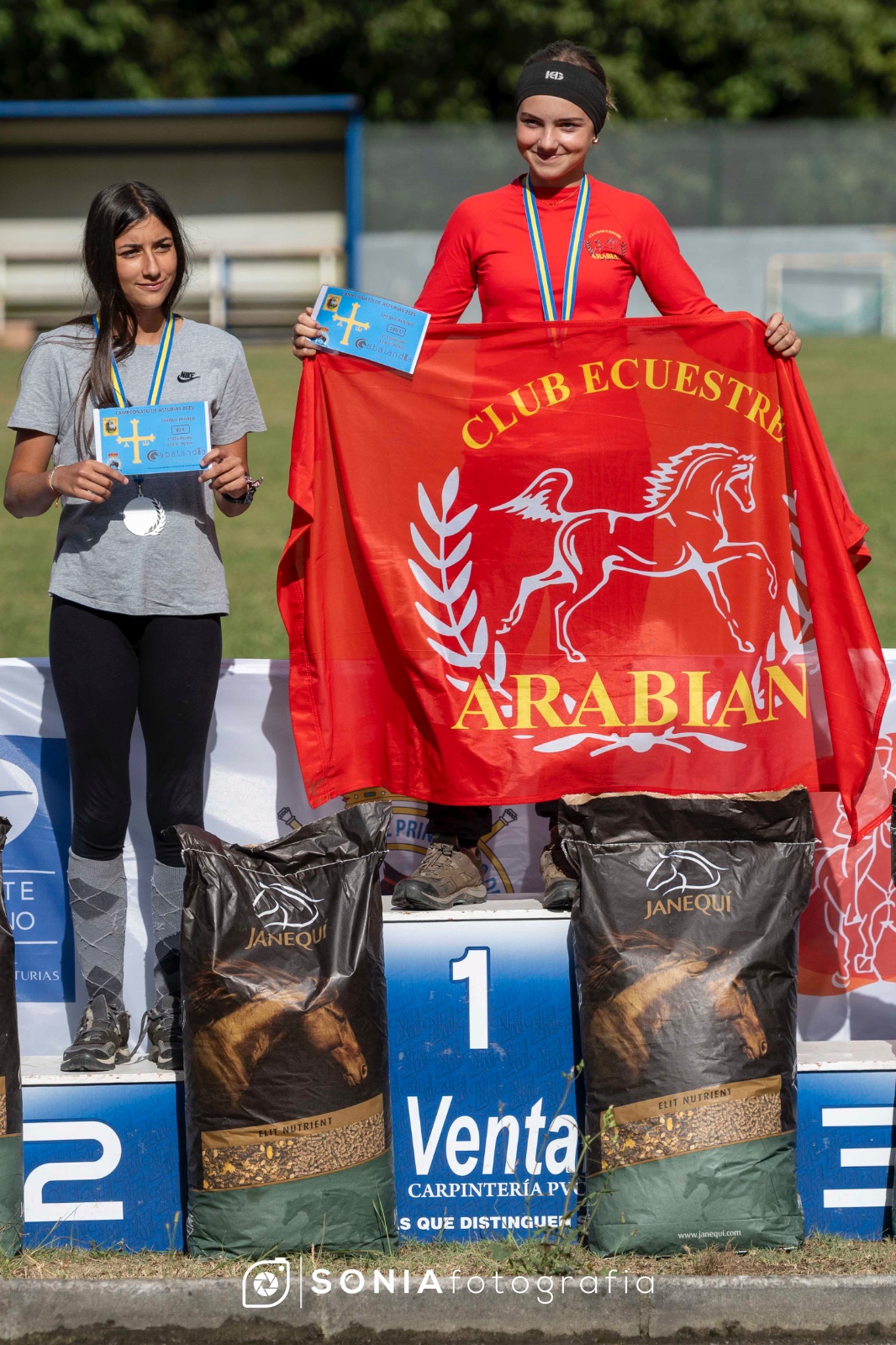 Podio del CEAO* de 80 Km. Ctº Alevin y Juvenil.