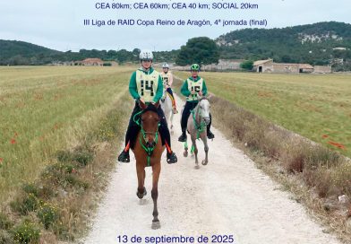 Inscritos Internacionales en el VIII Raid Hípico Villa de Goya en Fuendetodo (Zaragoza).