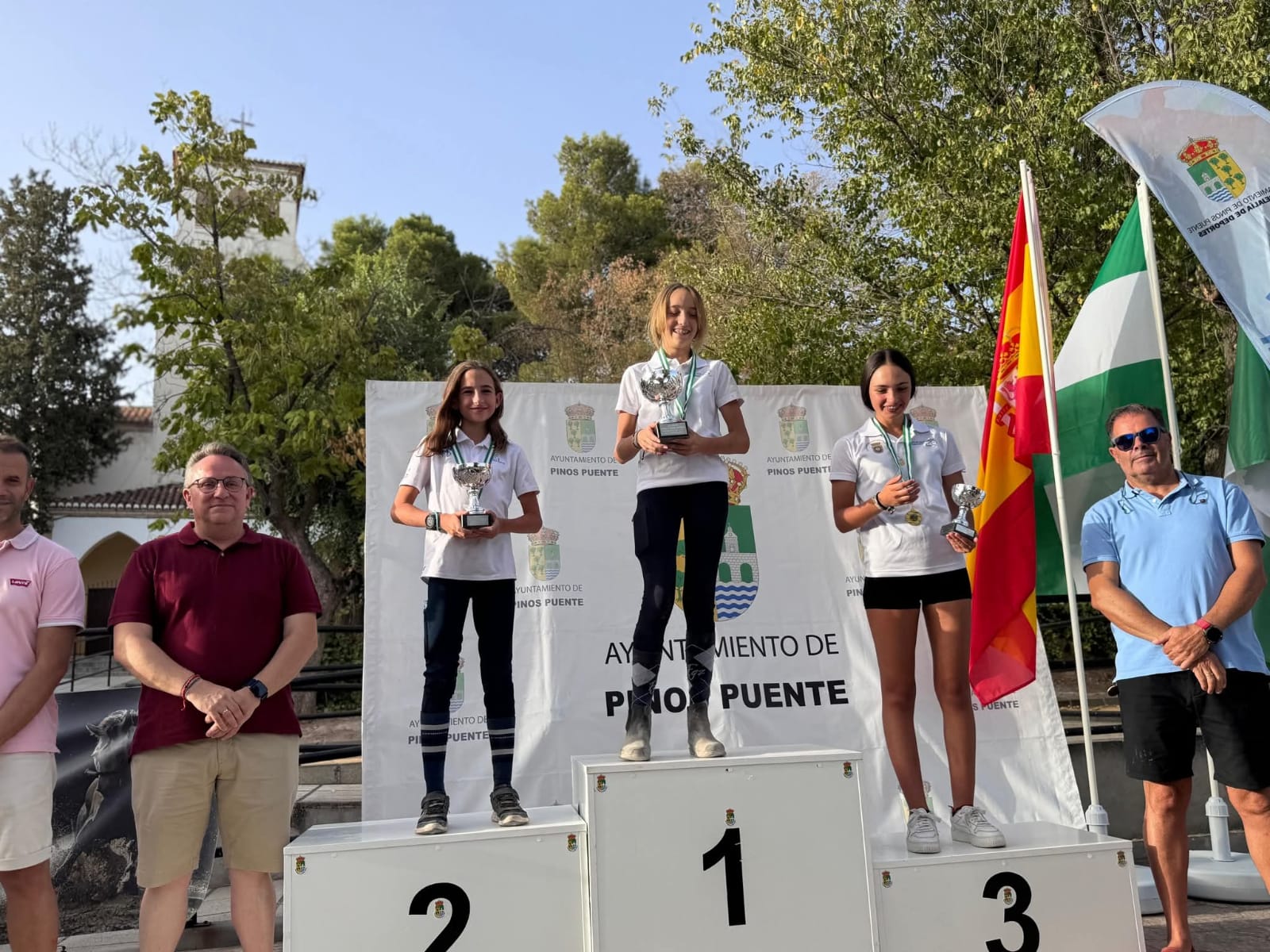 Podio del Campeonato de Andalucia de Promoción de 60 Km.
