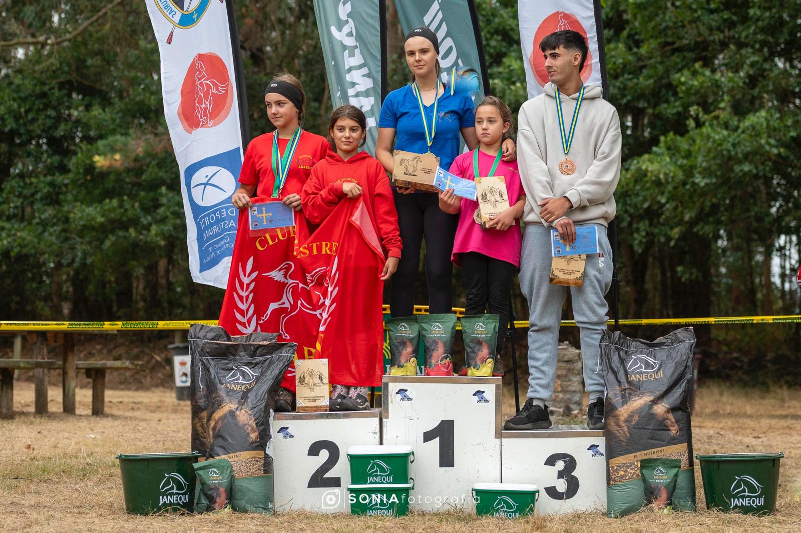 Podio del Raid de Promoción de 60 Km.