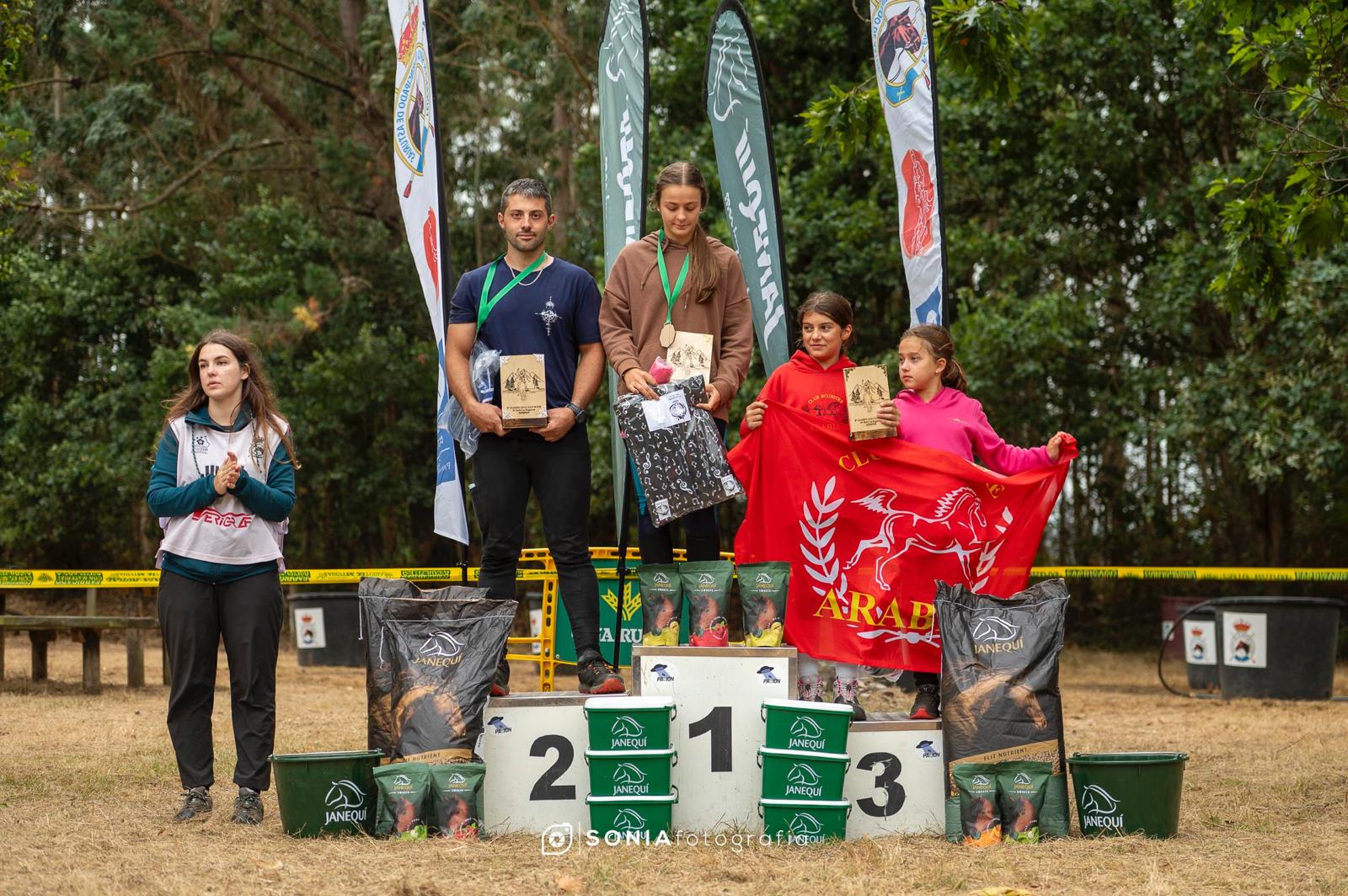 Podio del raid de Promoción de 40 Km.