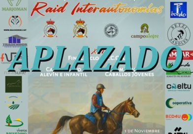 Aplazado el Cto de España de RAID Interautonomías del 1 de Noviembre.