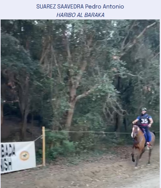 Pedro Antonio Suárez con "Haribo Al Baraka" segundo clasificado. (foto de EOL).