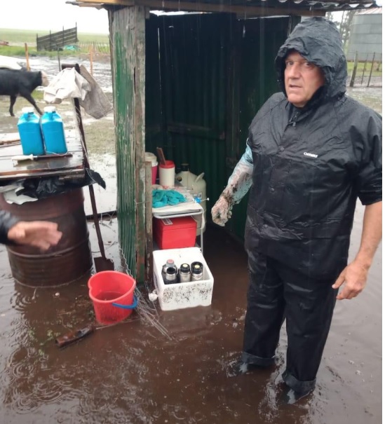 Jorge Spinelli en pleno trabajo.