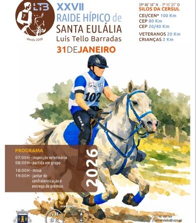 Resultados del XXVII Raid Hípico de Santa Eulalia /Luis Tello Barradas en Elvas (POR).