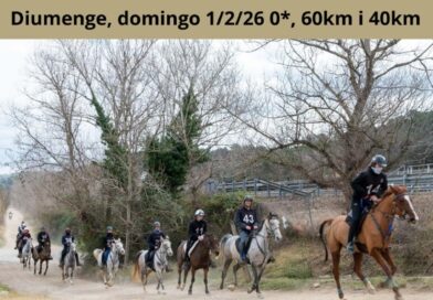Inscritos en el Raid Hípico Vallorguina (Barcelona).
