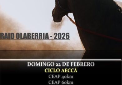 Inscritos en el Raid Hípico del Ayuntamiento Olaberria (Guipúzcoa).