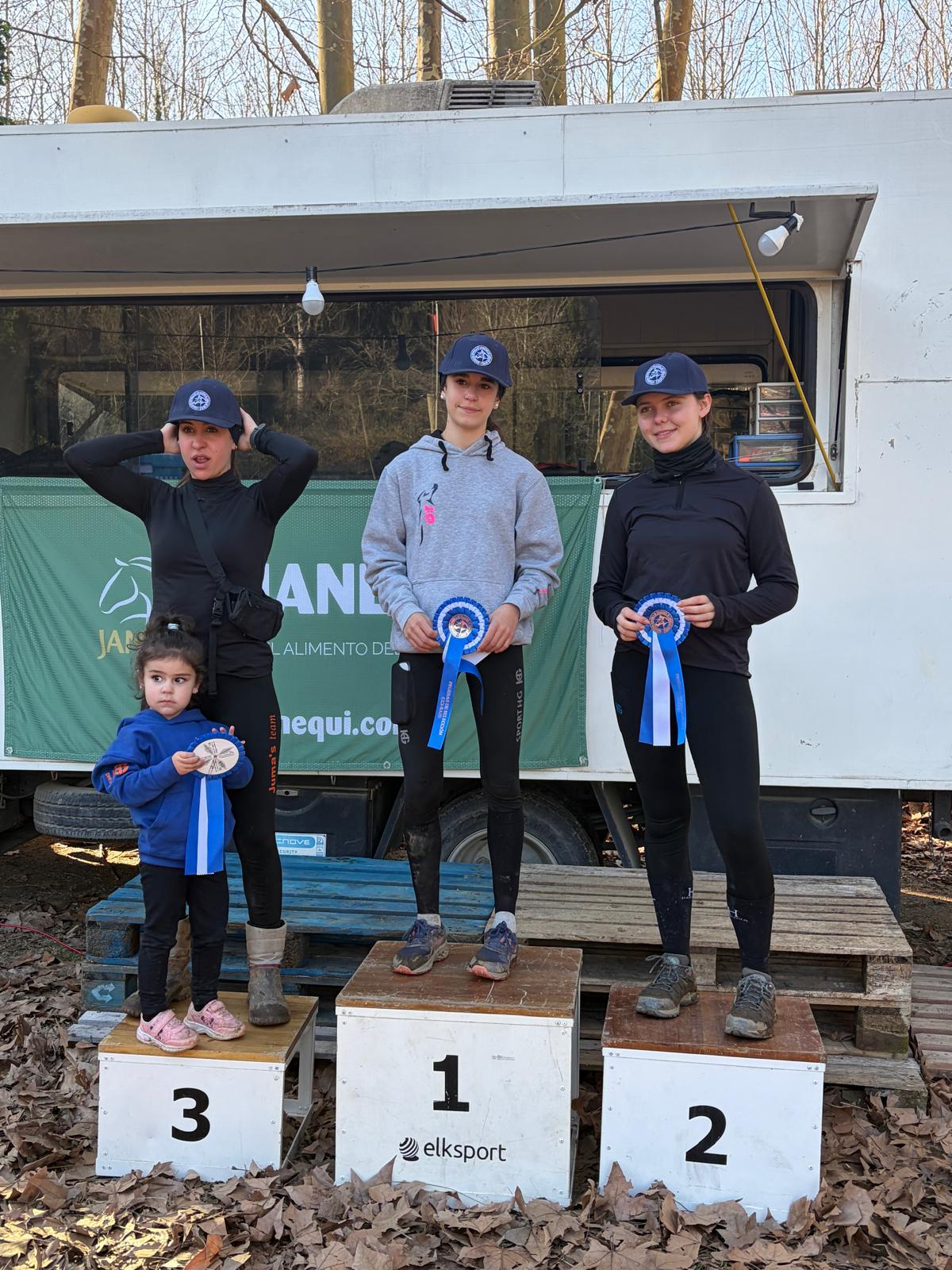 Pódium categoría 60 km