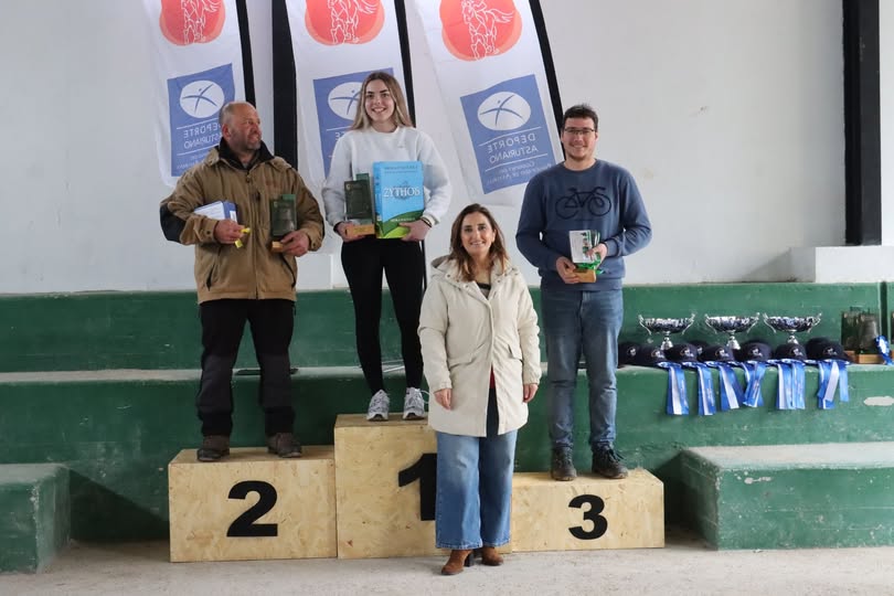 Podio del CEA-Promoción de 40 Km. (Foto de Selena G. Soto).