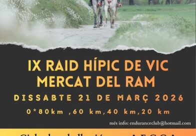 Inscritos en el IX Raid Hípico de Vic Mercat del Ram 2026. ( Barcelona).