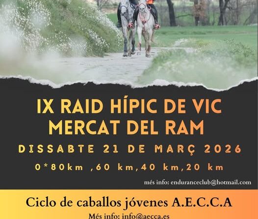 Inscritos en el IX Raid Hípico de Vic Mercat del Ram 2026. ( Barcelona).