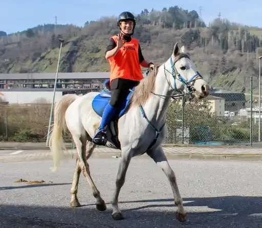 Fotos de  Nahia Lezea del Raid Hípico del Ayuntamiento de Olaberria, (Guipúzcoa).