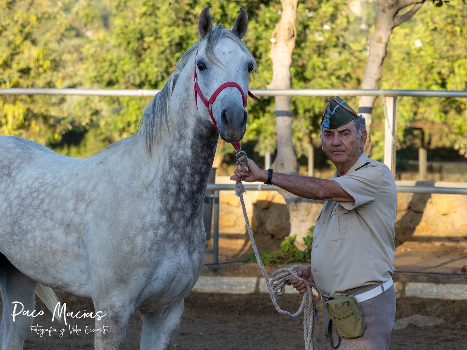 Con Huron de Torilejo (caballo de Paco Luque), en el Ctº de España Militar de Raid 2023.