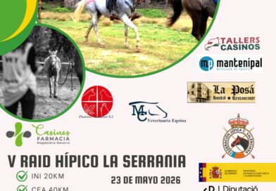 Inscritos en el V Raid Hípico la Serranía en Casinos (Valencia).