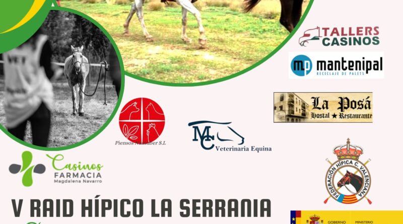 Inscritos en el V Raid Hípico la Serranía en Casinos (Valencia).