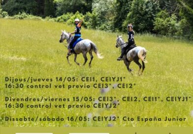 Inscritos en el VIII Raid Hípico Internacional Olost-Llucanes (Barcelona).