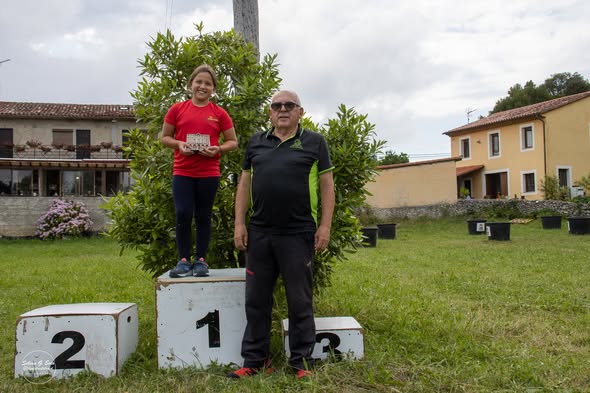 Podium del CEA-Iniciación de 20 Km. (foto de Selena G. Soto).