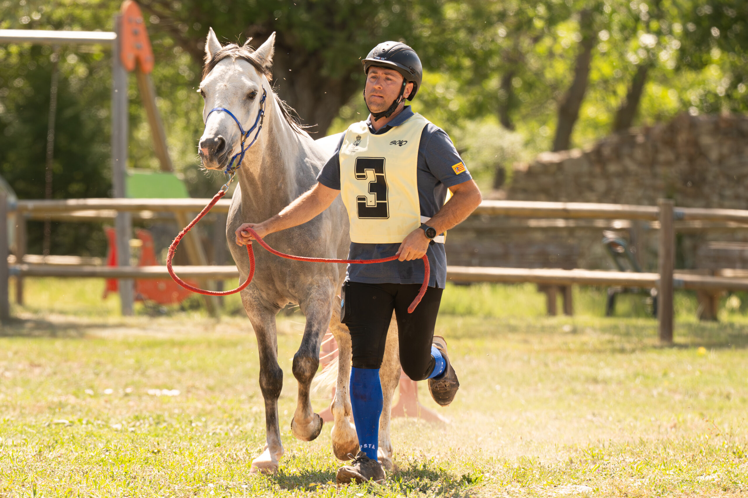 Victor Murillo. con su caballo con la Mejor Condición.
