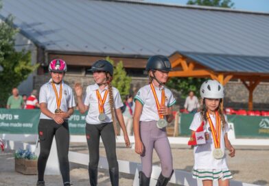 Podium de los XXXVII Campeonato de España de Equitación con Ponis.