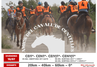 Inscritos en el V Raid Hípico Internacional de Centelles (Barcelona).