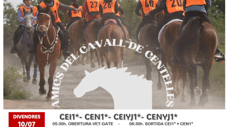 Inscritos en el V Raid Hípico Internacional de Centelles (Barcelona).
