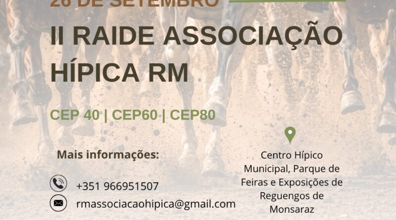Resultados del II RAIDE ASSOCIAÇÃO HÍPICA RM  en Reguengos De Monsara (POR).