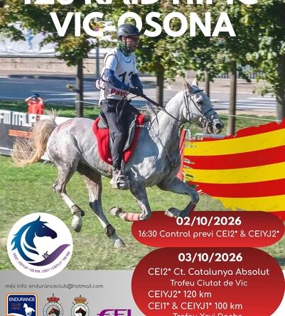 Inscritos en el 12º Raid Hípico Vic-Osona (Barcelona),  Ctº Absoluto de Cataluña.