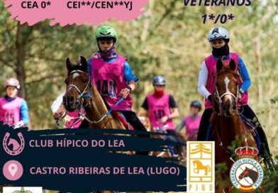 Inscritos en el I Raid Hípico Do Olea en Castro de Rei (Lugo). Ctº de Veteranos.