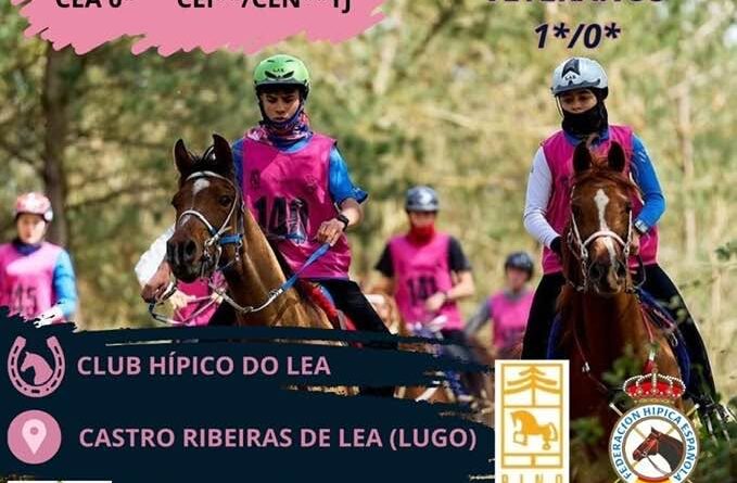 Inscritos en el I Raid Hípico Do Olea en Castro de Rei (Lugo). Ctº de Veteranos.